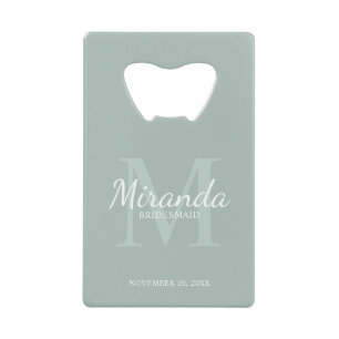 Personalised Bridesmaid's Monogram and Name