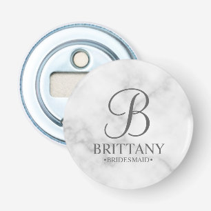 Personalised Bridesmaid's Name and Monogram Bottle Opener