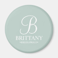 Personalised Bridesmaid's Name and Monogram