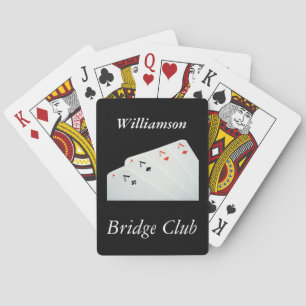 Personalised Bridge Canasta Spades Name Elegant Playing Cards