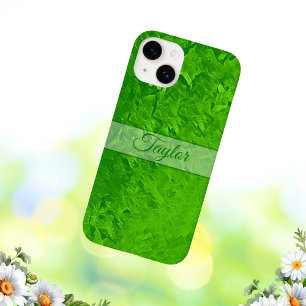 Personalised Bright Green Name Case-Mate iPhone 14 Case