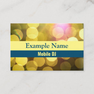 Personalised "Bright Lights" (UK/Euro) Business Card