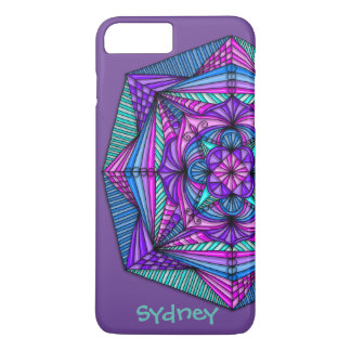 Personalised Bright Mandala iPhone 7 Plus Case