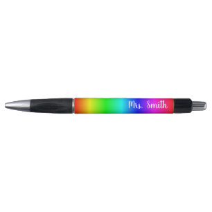 Personalised Bright Multicolored Rainbow Ombre