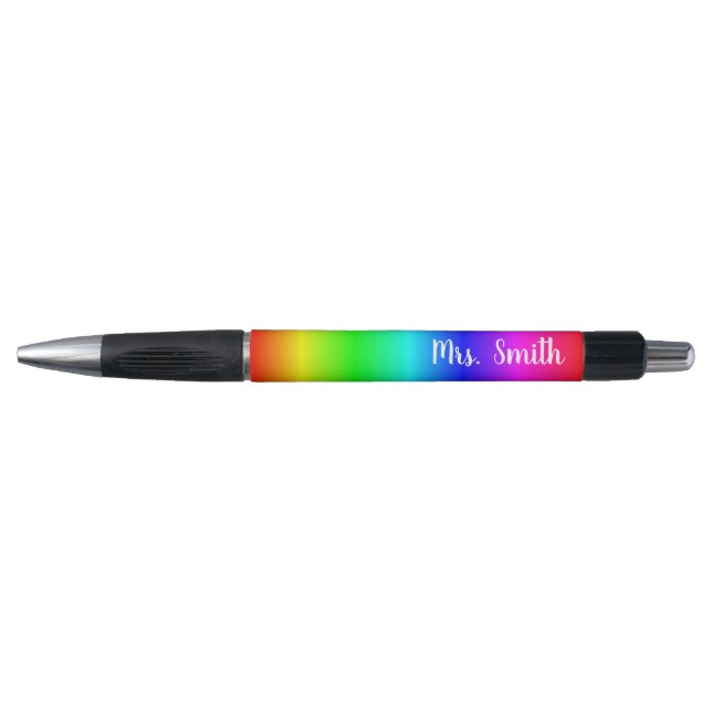 Personalised Bright Multicolored Rainbow Ombre (Front)