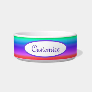 Personalised Bright Pastel Rainbow Bowl