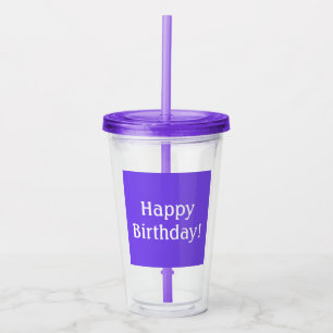 Personalised Bright Purple Tumblers