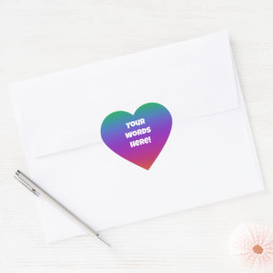 Personalised Bright Rainbow Envelope Stickers