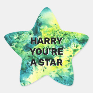 Personalised Bright Star Reward Chart School Kids Star Sticker