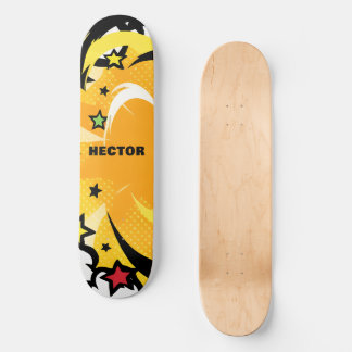 Personalised Bright Vivid Colours Pop Culture Vibe Skateboard