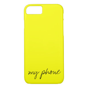 Personalised Bright Yellow iPhone 8/7 Case