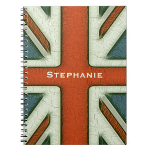 Personalised British Flag Notebook