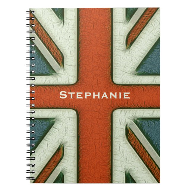 Personalised British Flag Notebook (Front)