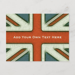Personalised British Flag Postcard