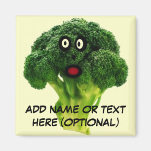 Personalised Broccoli Cartoon Magnet