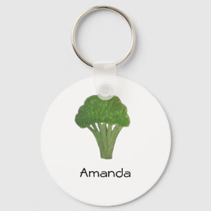 Personalised broccoli keyring