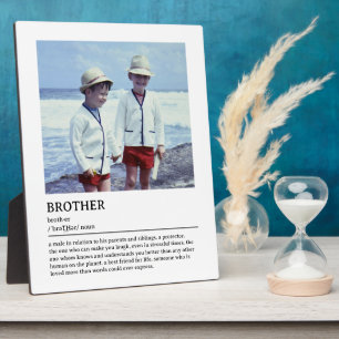 Personalised Brother Definition Quote Wall Art Plaque