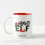 Personalised Brother Elf Two-Tone Coffee Mug<br><div class="desc">Personalised Brother Elf Coffee Mug</div>