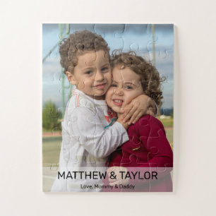 Personalised Brother Sister Photo Gift Jigsaw Puzzle