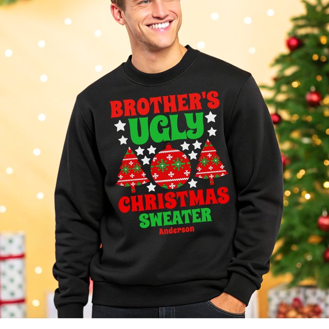 Personalised Brother's Ugly Christmas Sweater (Creator Uploaded)