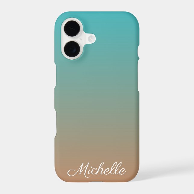 Personalised brown and blue ombre (Back)