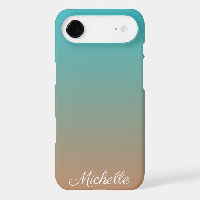 Personalised brown and blue ombre (Back)