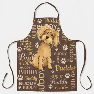 Personalised Brown Dog Apron
