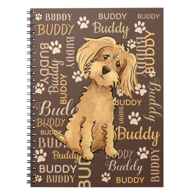 Personalised Brown Dog Notebook (Front)