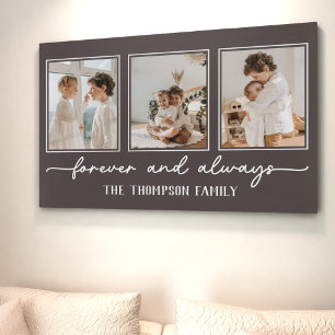 Personalised Brown Wall Art Custom Photo Collage