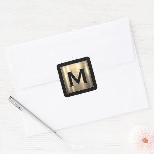 Personalised Brushed Metal Monogram Envelope Seal