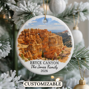 Personalised Bryce Canyon National Park, Utah Ceramic Ornament