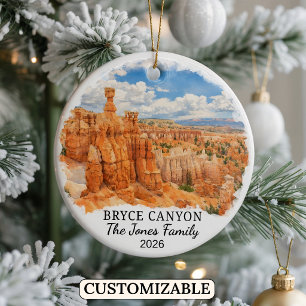 Personalised Bryce Canyon National Park, Utah Ceramic Ornament