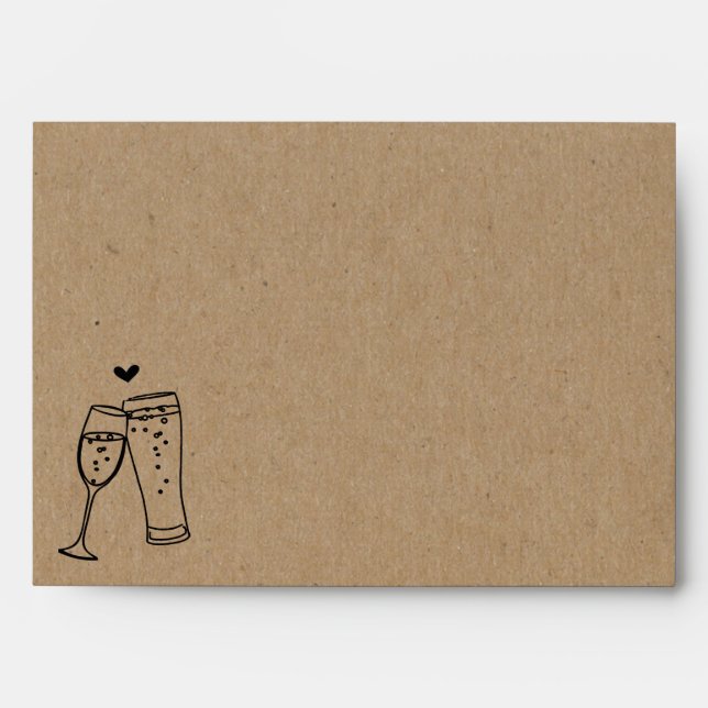 Personalised Bubbles & Brews Toast Brewery Envelope (Front)