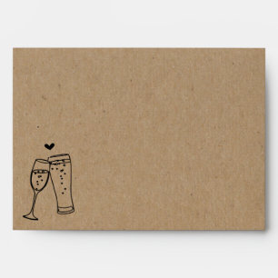 Personalised Bubbles & Brews Toast Brewery Envelope