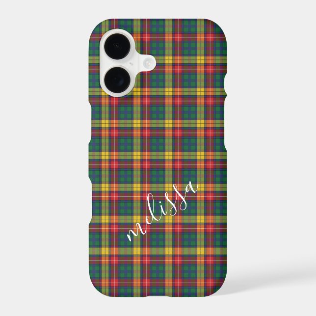 Personalised Buchanan Tartan Pattern Clan Pattern (Back)