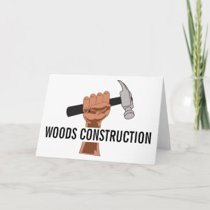 Personalised Builder/Construction Card