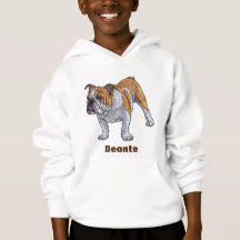 Personalised Bulldog Hoodie