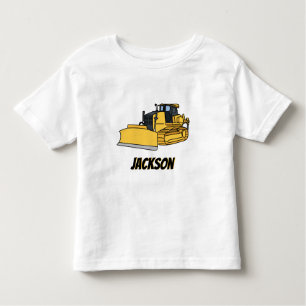 Personalised Bulldozer Construction Vehicle Toddler T-Shirt