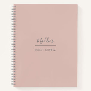 Personalised Bullet Journal   Blush   Dotted