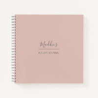 Personalised Bullet Journal | Pink | Dotted