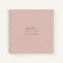 Personalised Bullet Journal | Pink | Dotted