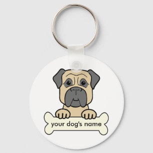 Personalised Bullmastiff Key Ring