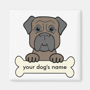 Personalised Bullmastiff Magnet