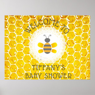Personalised Bumblebee or Honey Bee Themed Poster