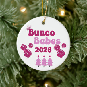 Personalised Bunco Babe Annual Ornament
