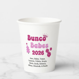 Personalised Bunco Babe Paper Cups