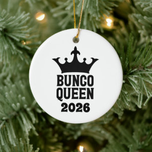 Personalised Bunco Queen Ornament