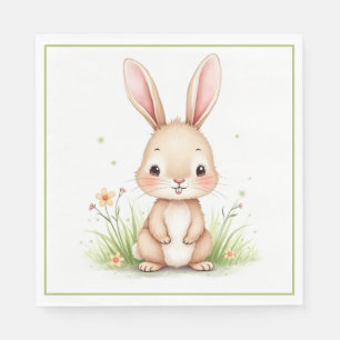 Personalised bunny napkin