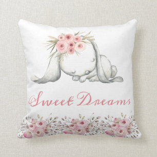 Personalised Bunny Nursery Room Sweet Dreams Cushion