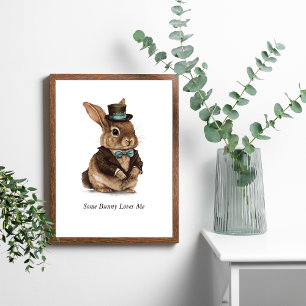 Personalised Bunny Nursery Wall Art Kids Room